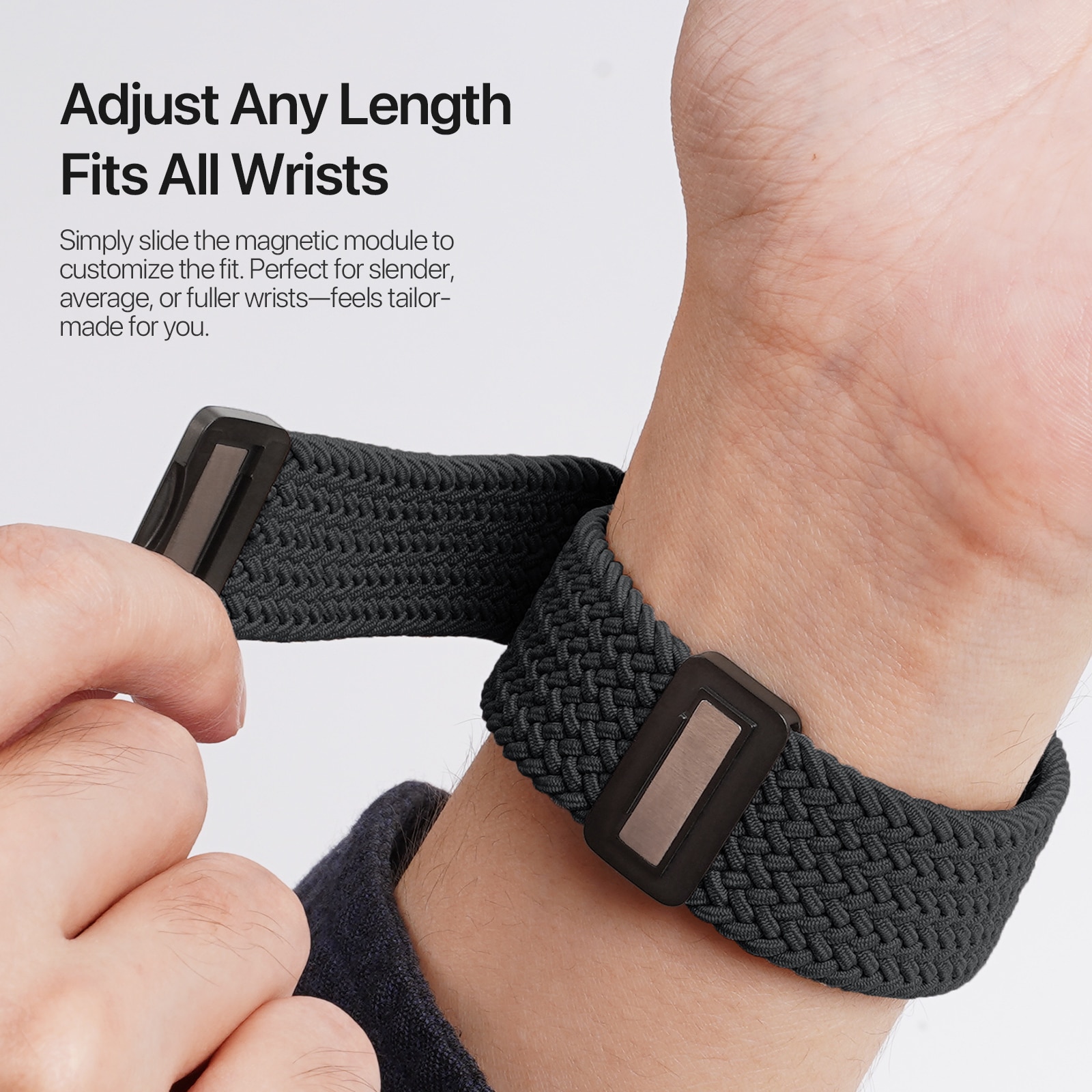 Bracelet en Nylon Woven Apple Watch Series 4-6 44mm, Navy