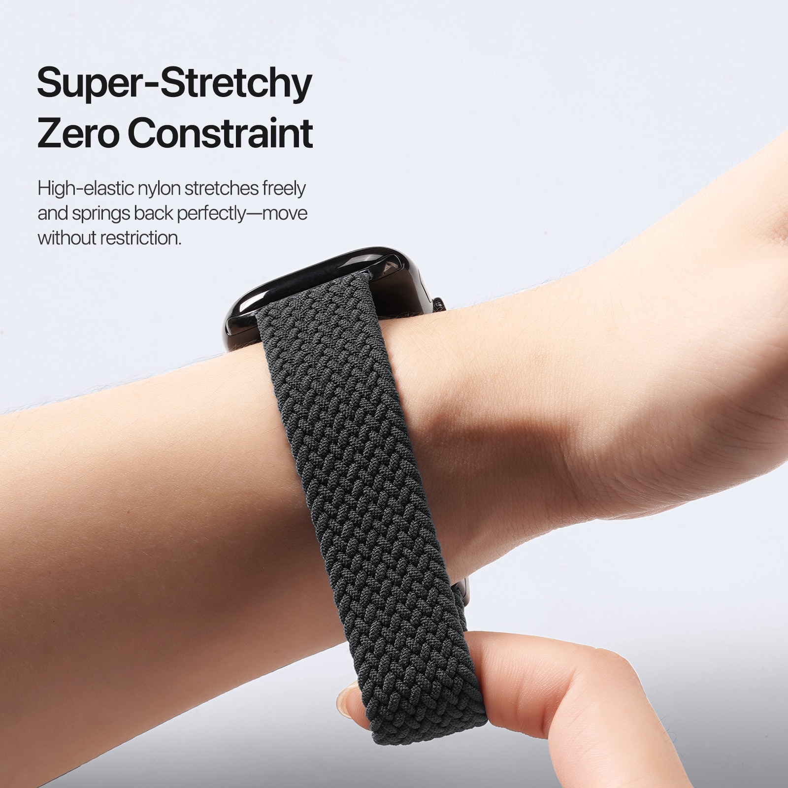 Bracelet en Nylon Woven Apple Watch Series 4-6 44mm, Navy