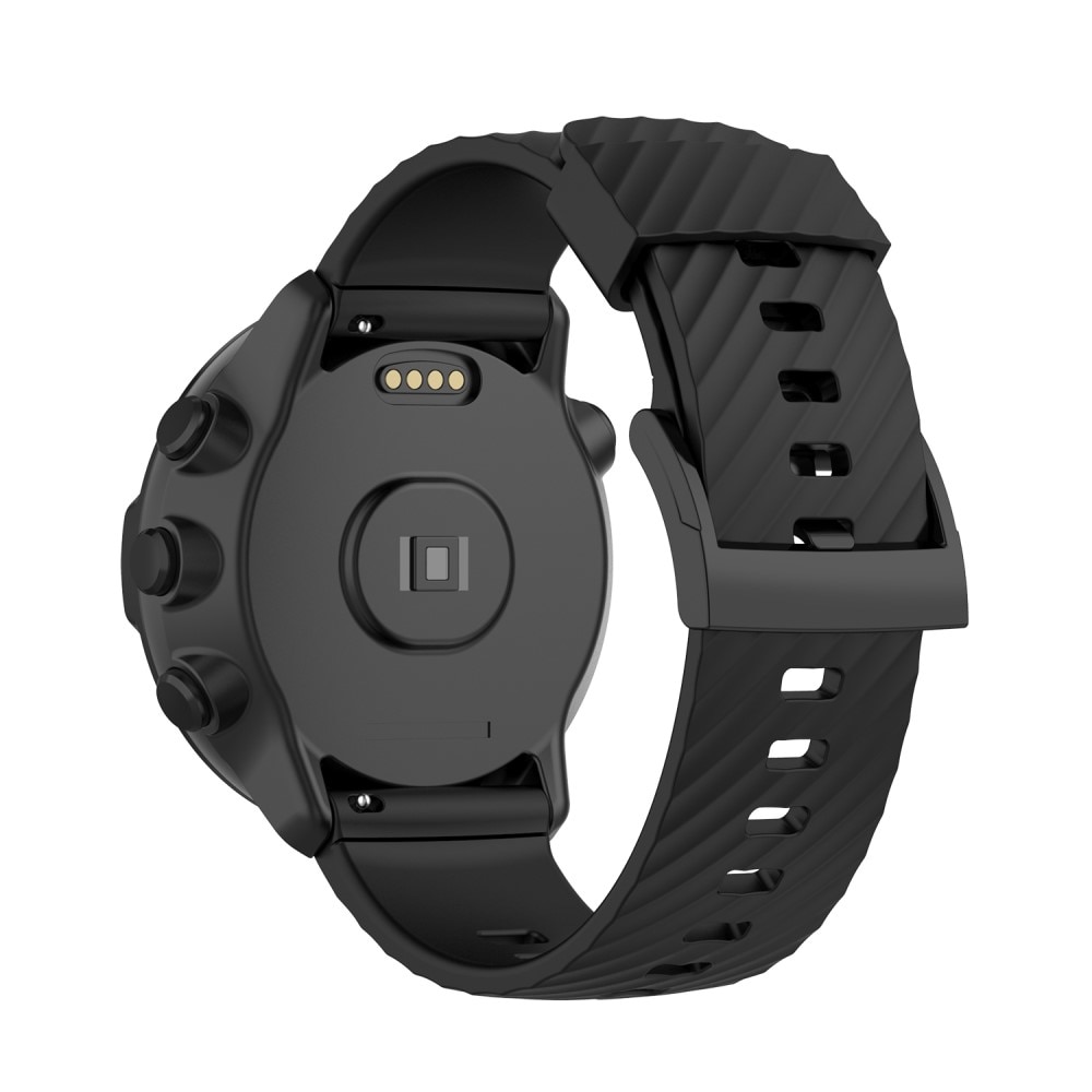 Bracelet en silicone pour Mobvoi Ticwatch Pro 5, Noir