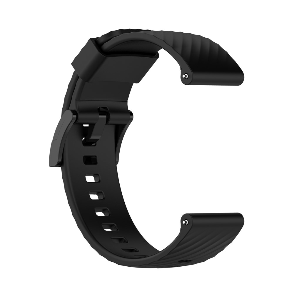 Bracelet en silicone pour Mobvoi Ticwatch Pro 5, Noir