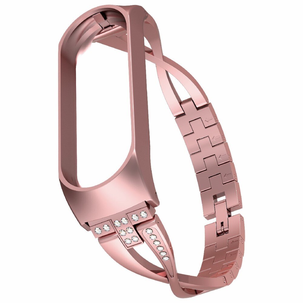 Bracelet Cristal Xiaomi Mi Band 3/4 Rose Gold