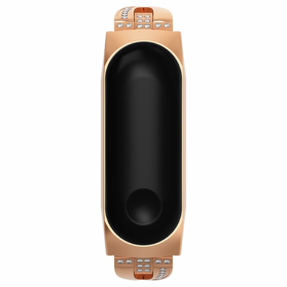 Bracelet Cristal Xiaomi Mi Band 3/4 Or rose