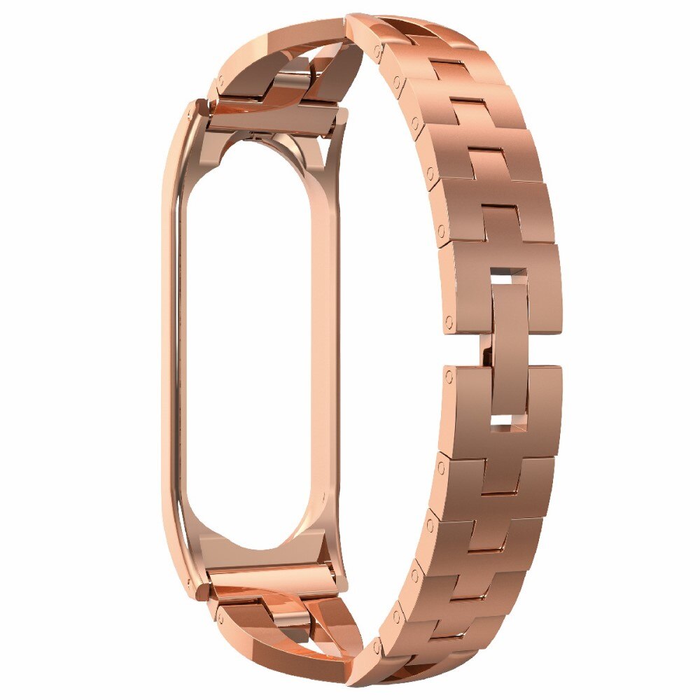 Bracelet Cristal Xiaomi Mi Band 3/4 Or rose