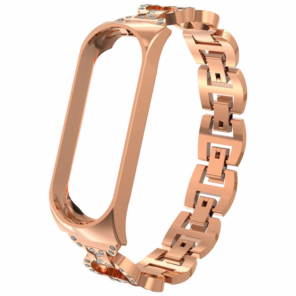 Bracelet Rhinestone Xiaomi Mi Band 5/6 Rose Gold