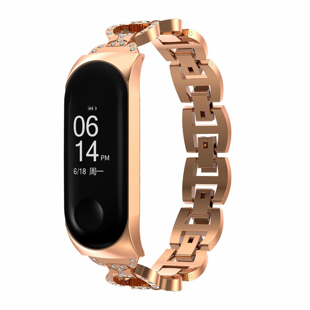 Bracelet Rhinestone Xiaomi Mi Band 5/6 Rose Gold