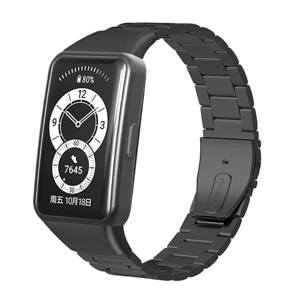 Bracelet en métal Huawei Band 6, Noir
