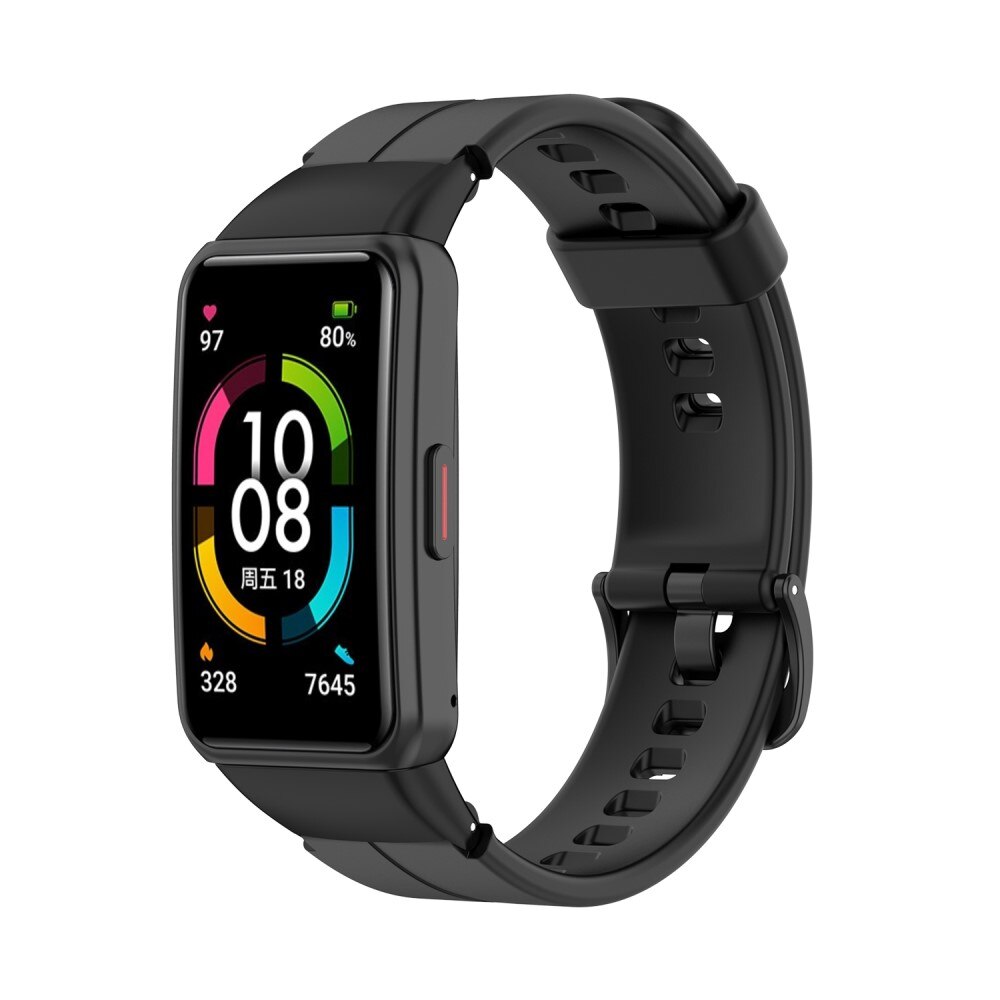 Bracelet en silicone pour Huawei Band 6, noir