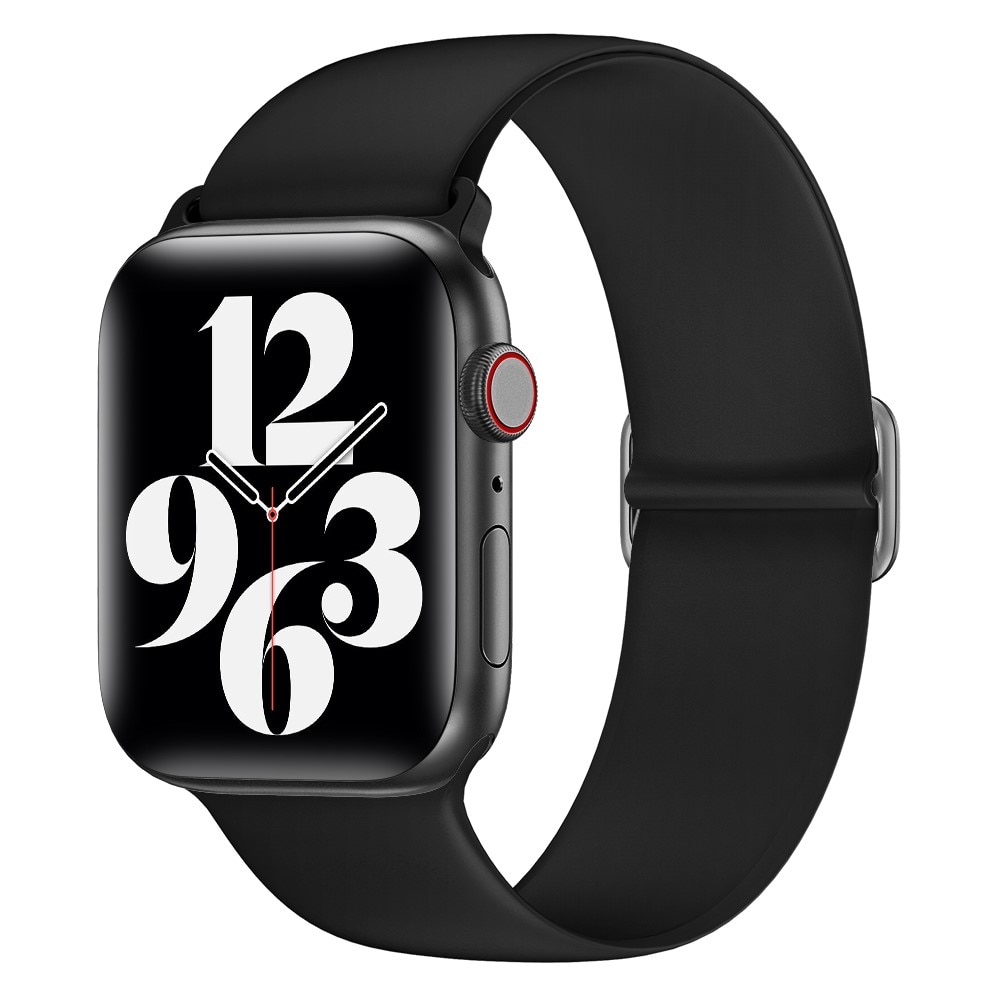 Bracelet extensible en silicone Apple Watch 41mm Series 8 Noir