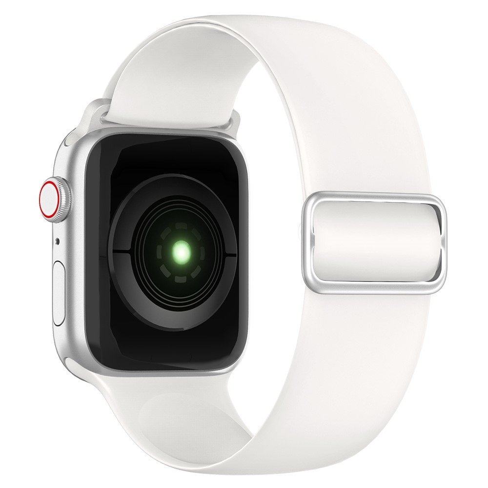 Bracelet extensible en silicone Apple Watch 41mm Series 8 Blanc