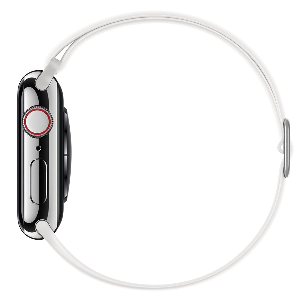 Bracelet extensible en silicone Apple Watch 41mm Series 7, blanc