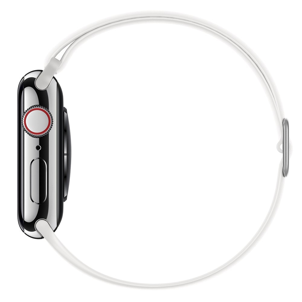 Bracelet extensible en silicone Apple Watch 41mm Series 8 Blanc