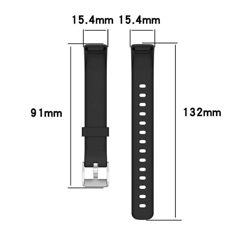 Bracelet en silicone pour Fitbit Luxe, Noir