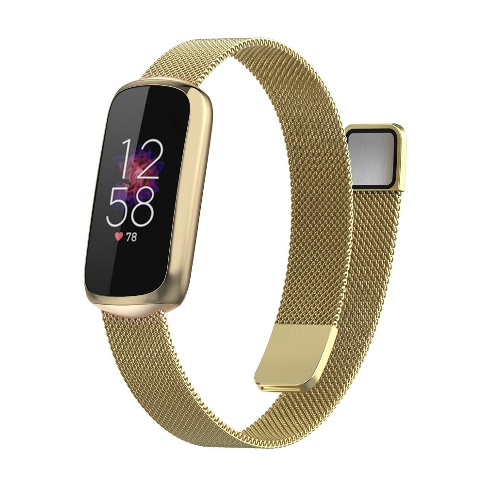 Bracelet milanais pour Fitbit Luxe, Or