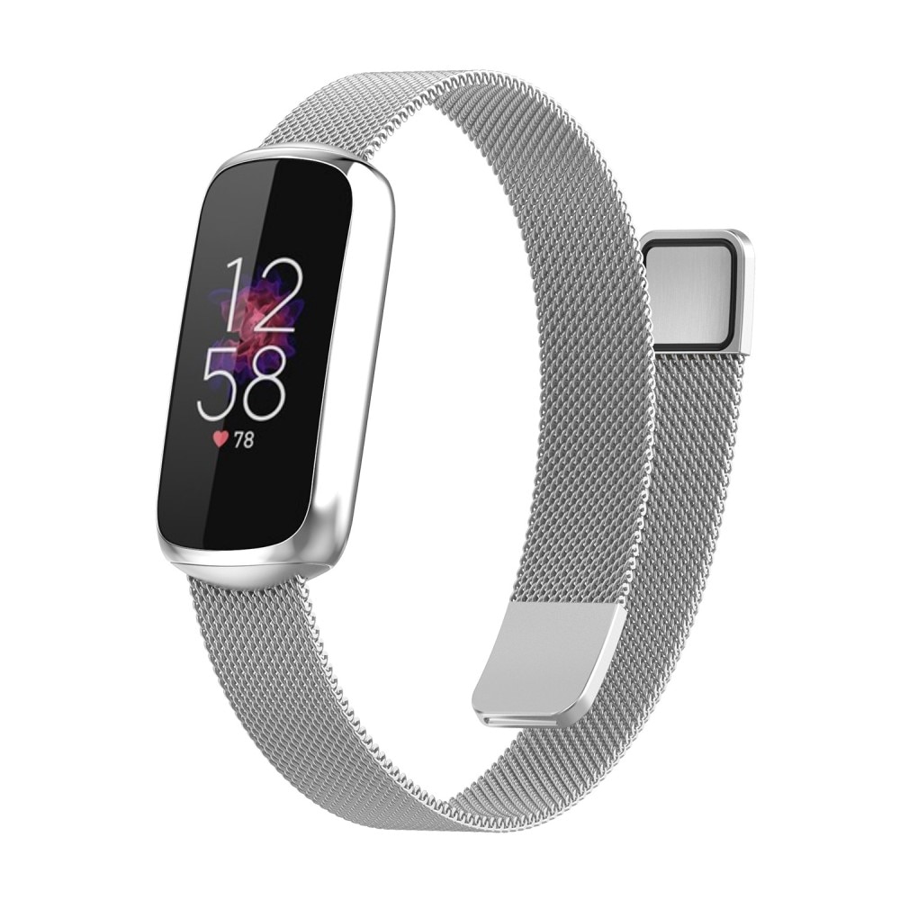 Bracelet milanais pour Fitbit Luxe, Argent
