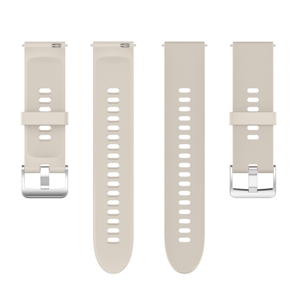 Bracelet en silicone pour Xiaomi Mi Watch, Beige