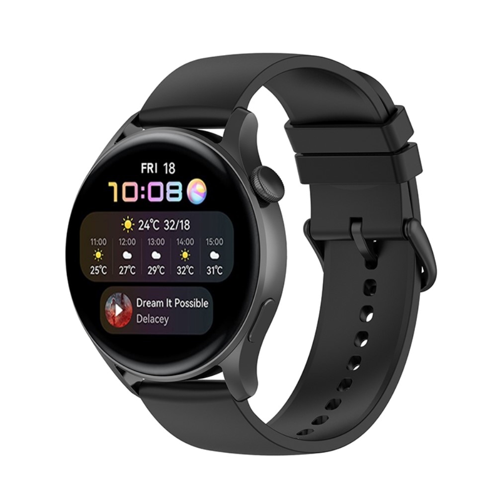 Bracelet en silicone pour Huawei Watch GT 2e, noir