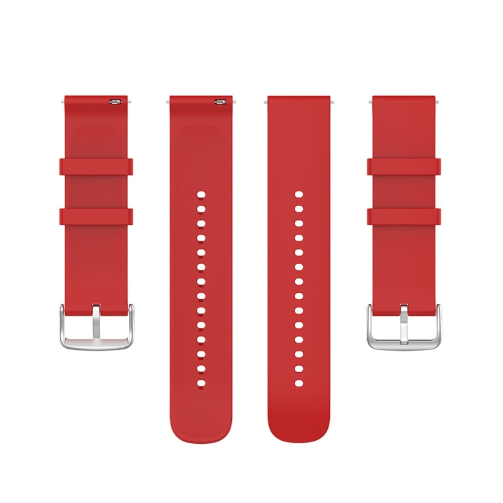 Bracelet en silicone pour Universal 22mm, rouge