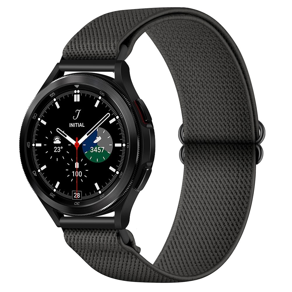 Bracelet extensible en nylon Samsung Galaxy Watch 5 Pro gris foncé
