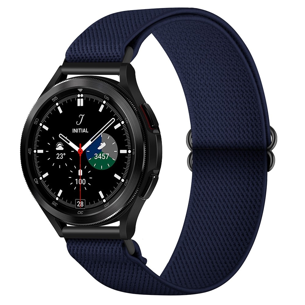 Bracelet extensible en nylon Samsung Galaxy Watch 5 Pro 45mm, Bleu