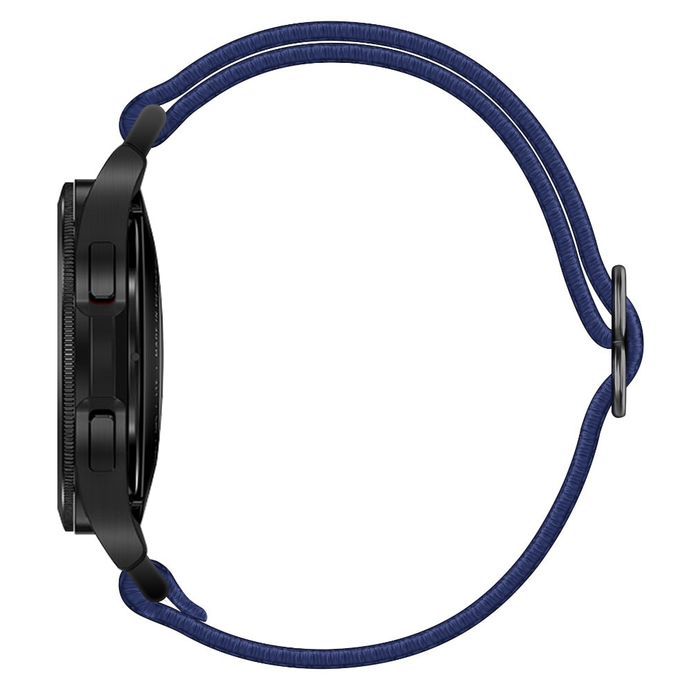 Bracelet extensible en nylon Samsung Galaxy Watch 5 44mm, bleu foncé