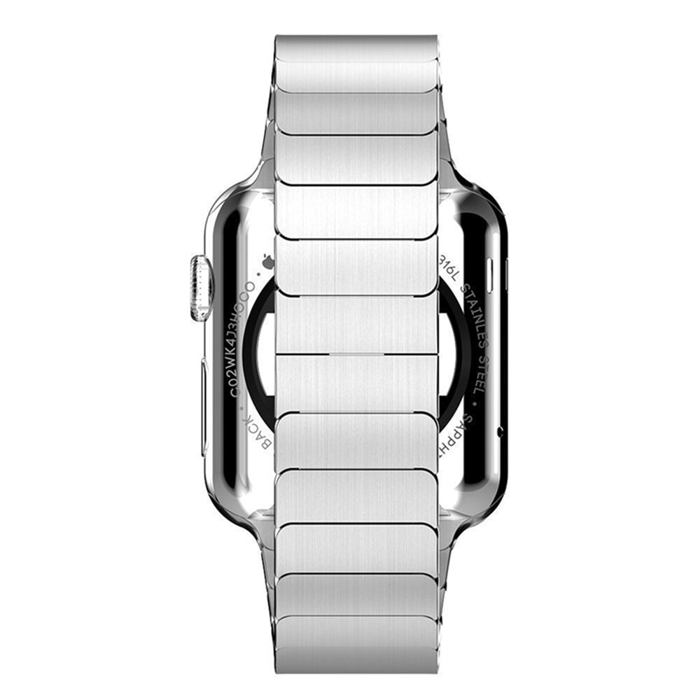 Bracelet mailllon Apple Watch Ultra 49mm, argent