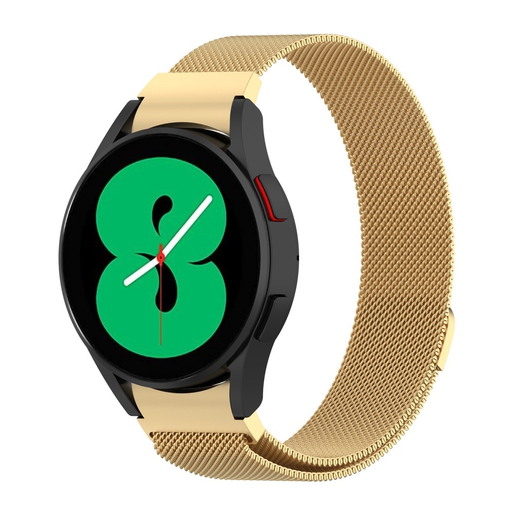 Bracelet milanais Full Fit Samsung Galaxy Watch 4 Classic 46mm, Or