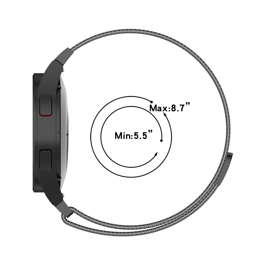 Bracelet milanais Full Fit Samsung Galaxy Watch 6 Classic 43mm, or rose