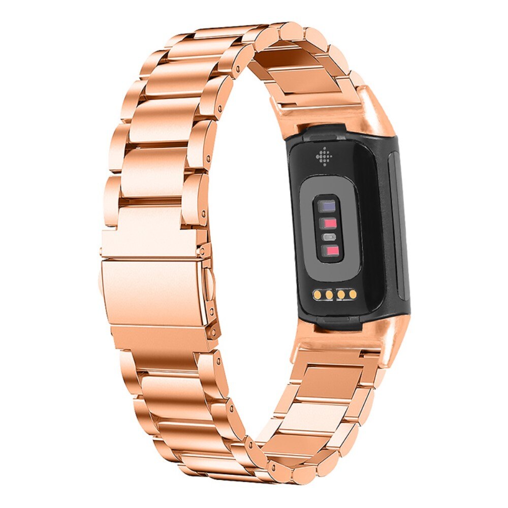 Bracelet en métal Fitbit Charge 6, Or rose