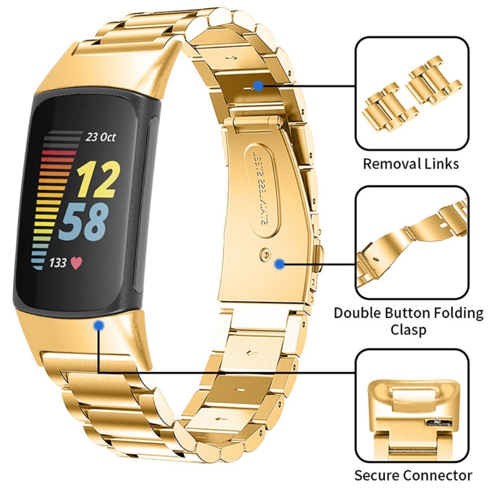 Bracelet en métal Fitbit Charge 6, Or