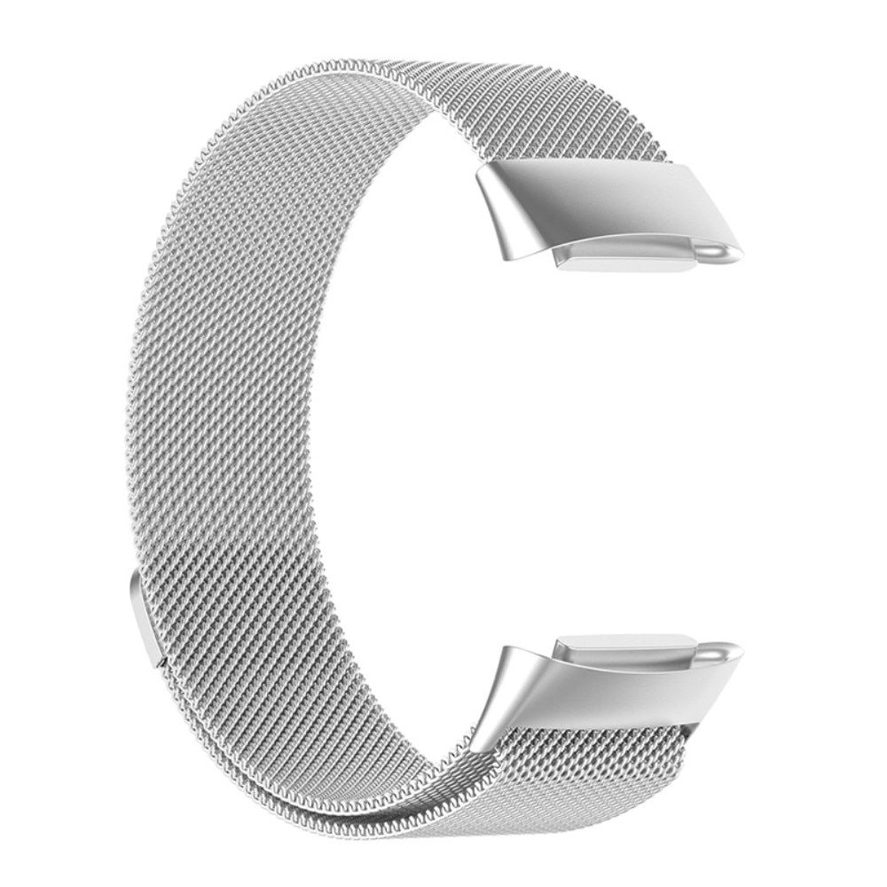 Bracelet milanais pour Fitbit Charge 6, Argent