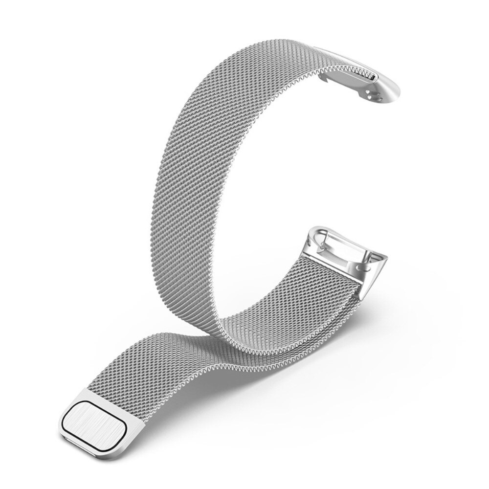 Bracelet milanais pour Fitbit Charge 6, Argent