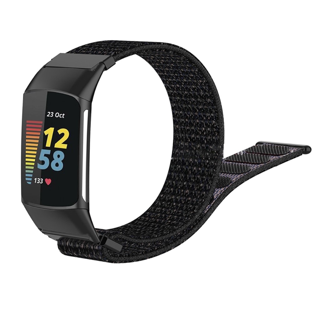 Bracelet en nylon Fitbit Charge 5 Noir