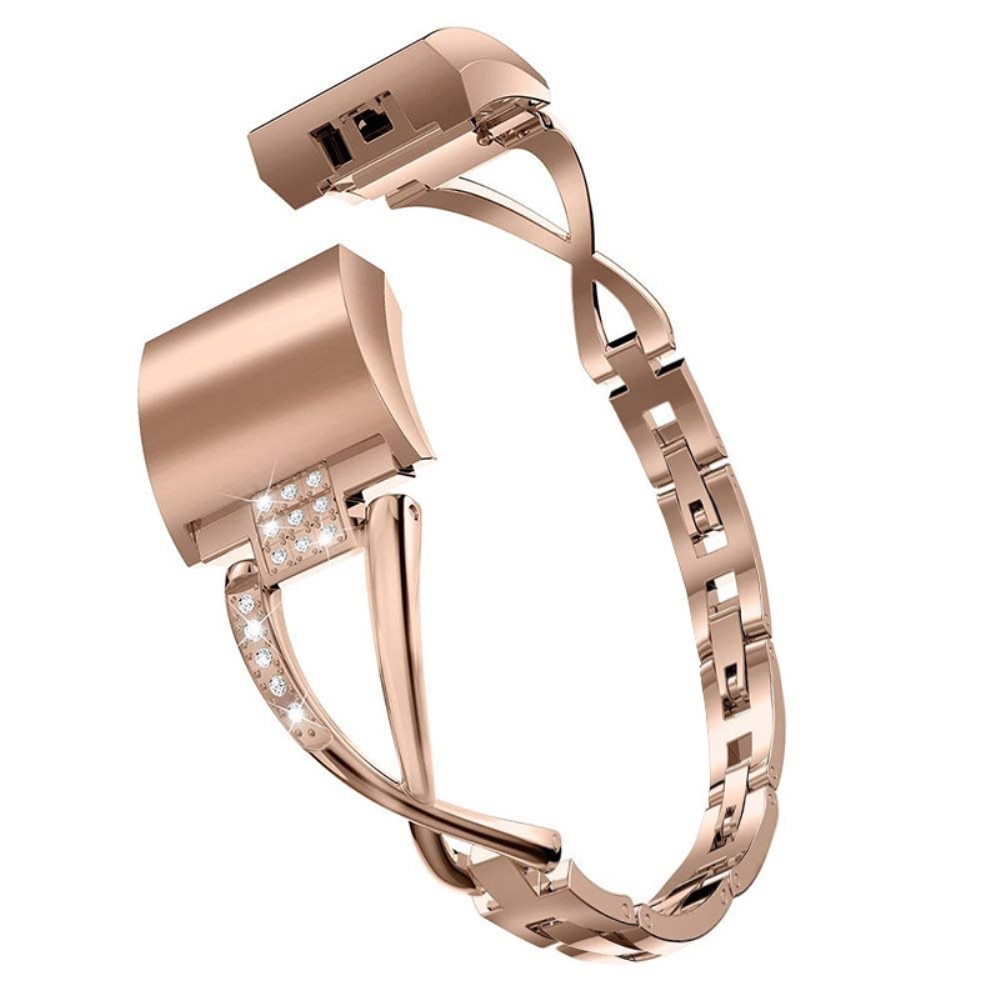 Bracelet Cristal Fitbit Charge 5 Rose Gold