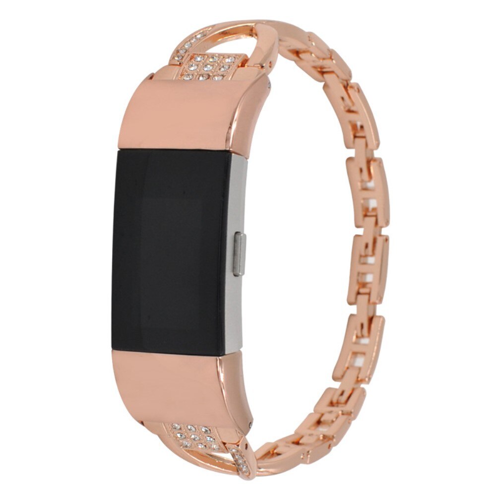 Bracelet Cristal Fitbit Charge 5 Rose Gold