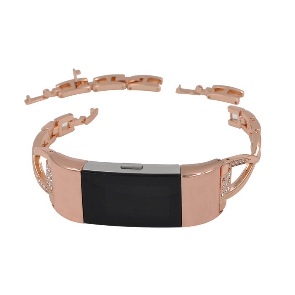 Bracelet Cristal Fitbit Charge 5 Rose Gold