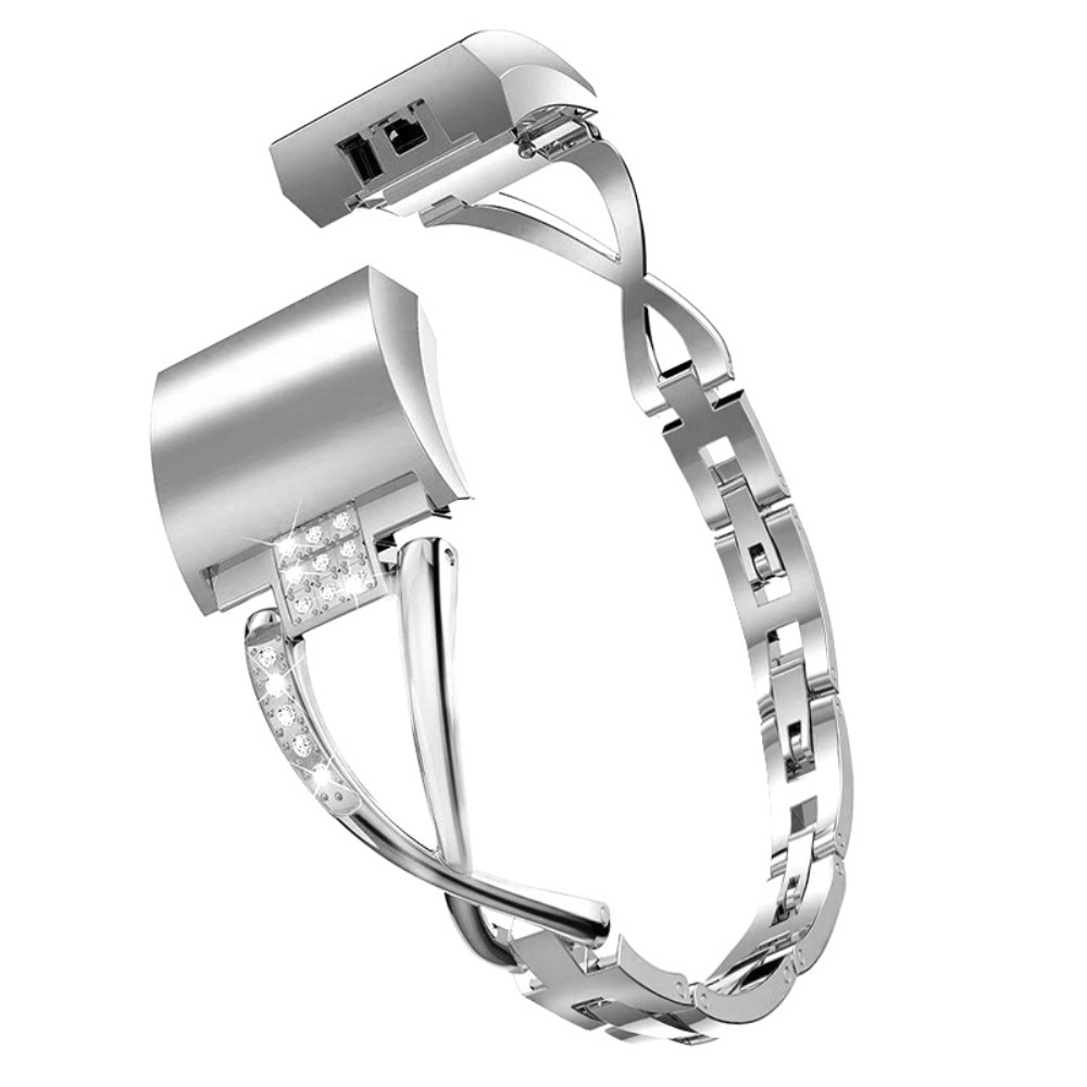 Bracelet Cristal Fitbit Charge 5 Argent