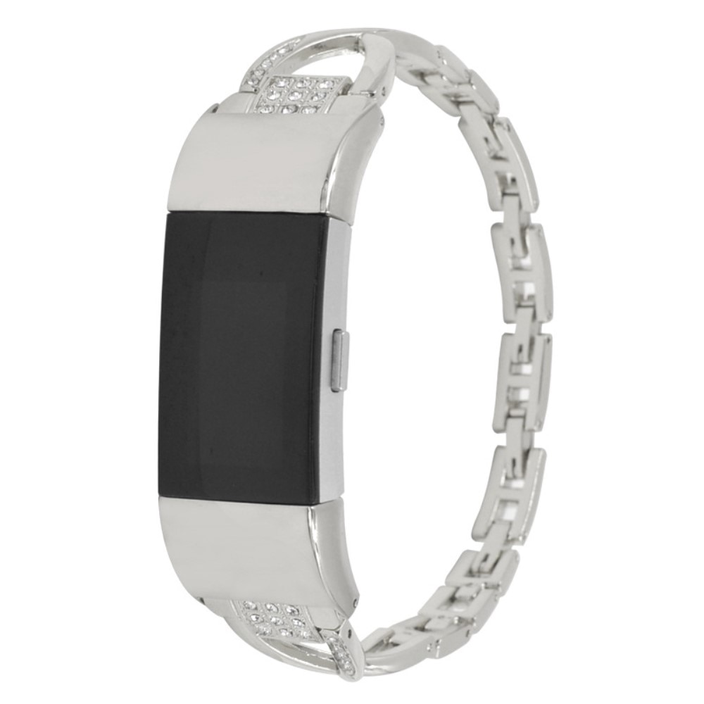 Bracelet Cristal Fitbit Charge 5 Argent