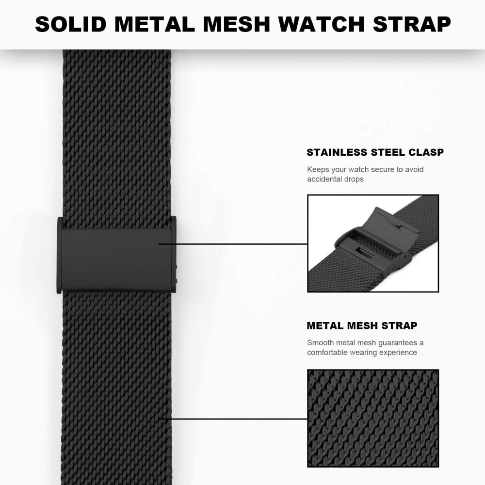 Bracelet Mesh Fitbit Charge 6 Black