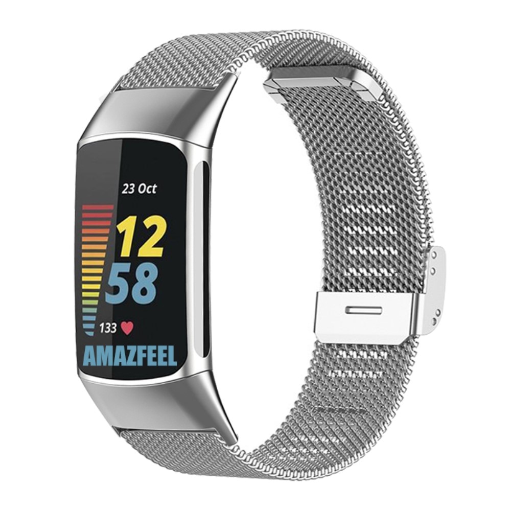 Bracelet Mesh Fitbit Charge 6 Argent