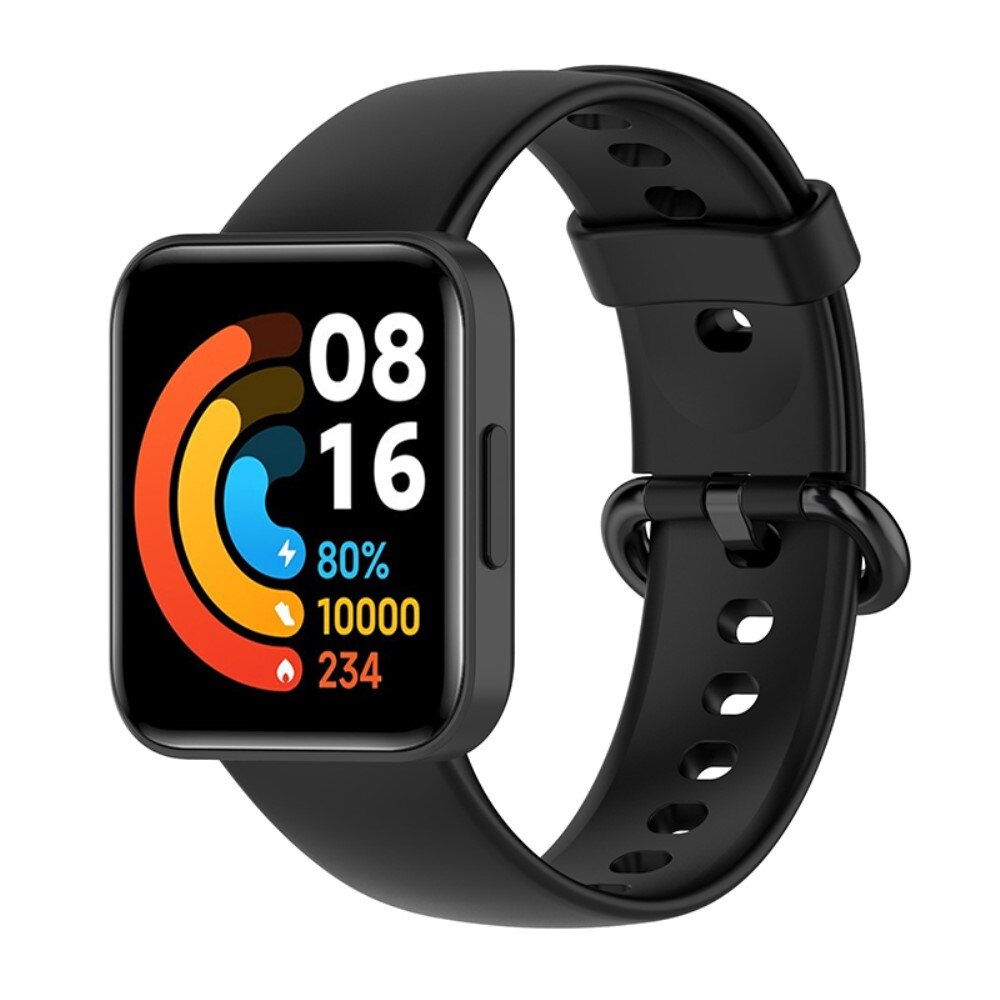 Bracelet en silicone Xiaomi Redmi Watch 2/2 Lite, noir