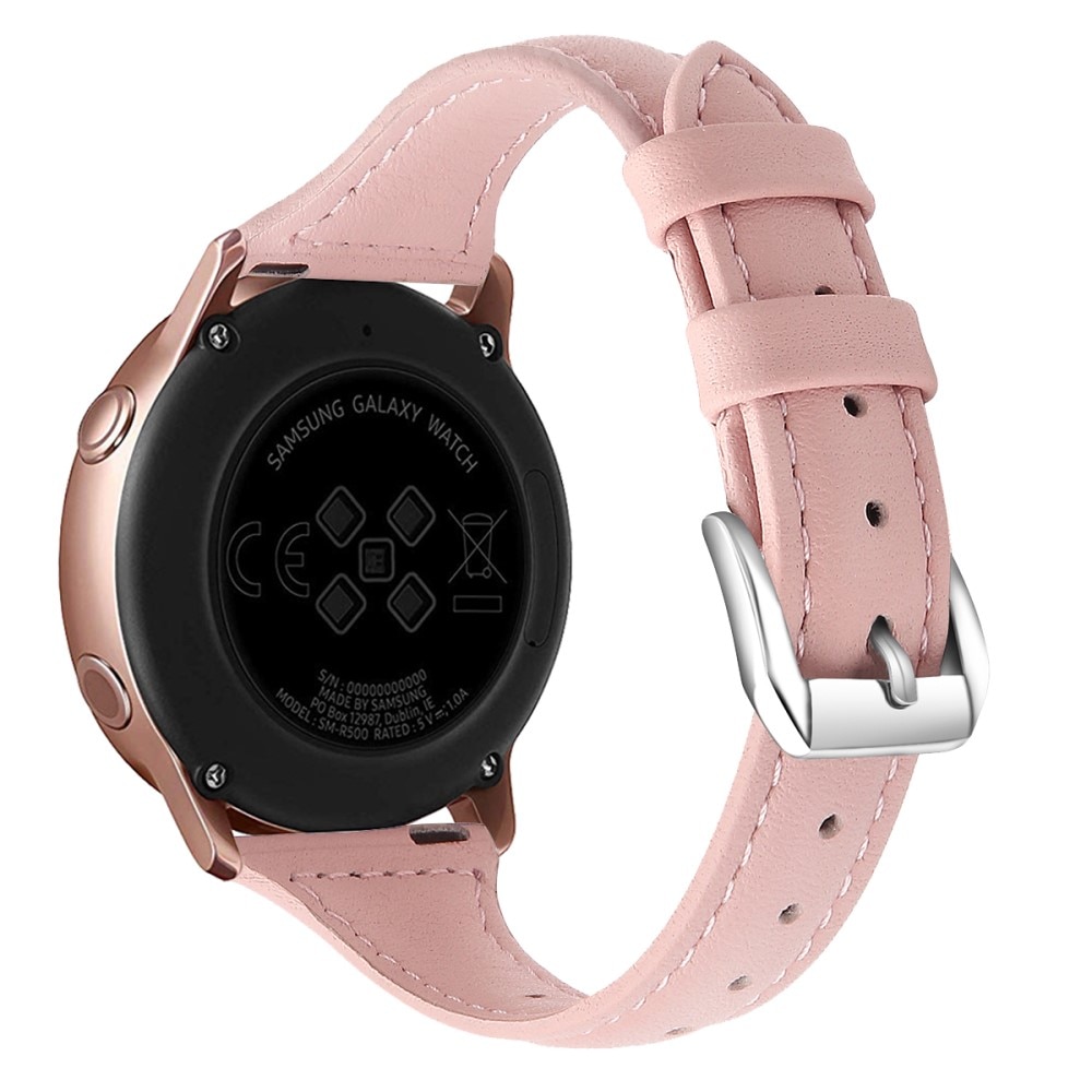 Bracelet en cuir fin Withings ScanWatch Nova, rose