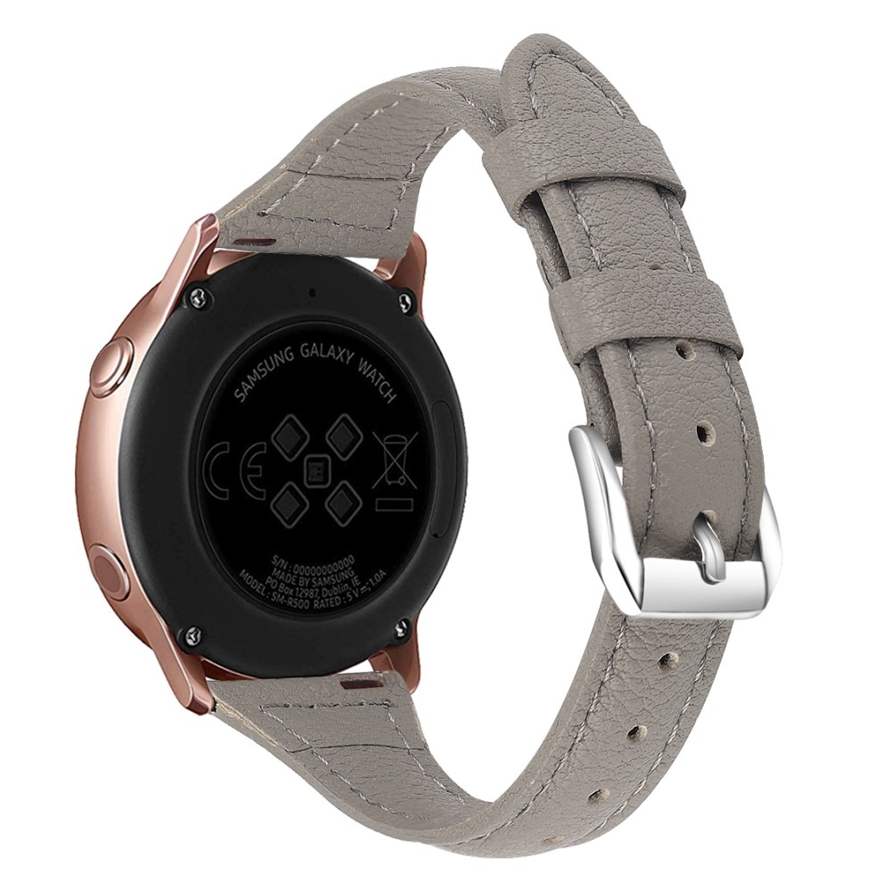 Bracelet en cuir fin Hama Fit Watch 4900, gris