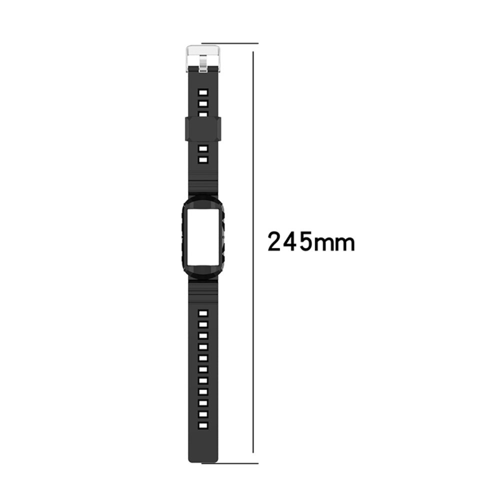 Bracelet en silicone pour Fitbit Charge 3/4/5, noir