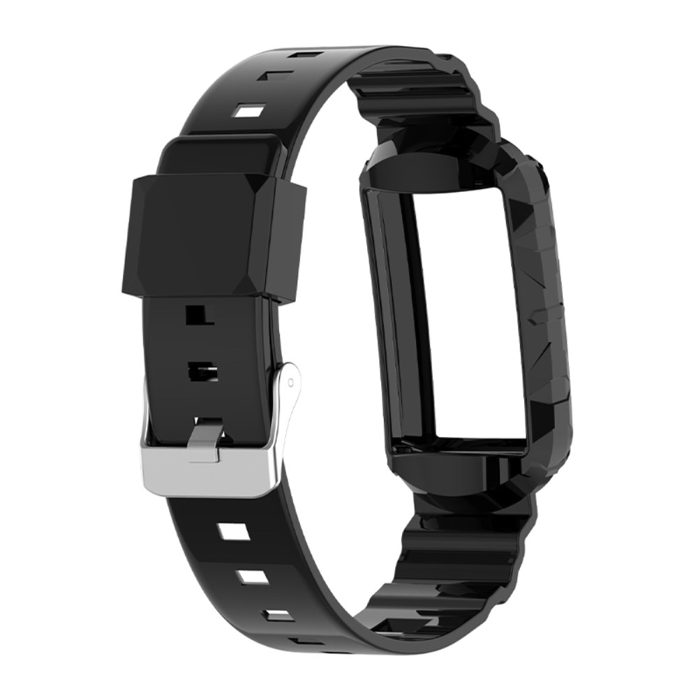 Bracelet en silicone pour Fitbit Charge 3/4/5, noir