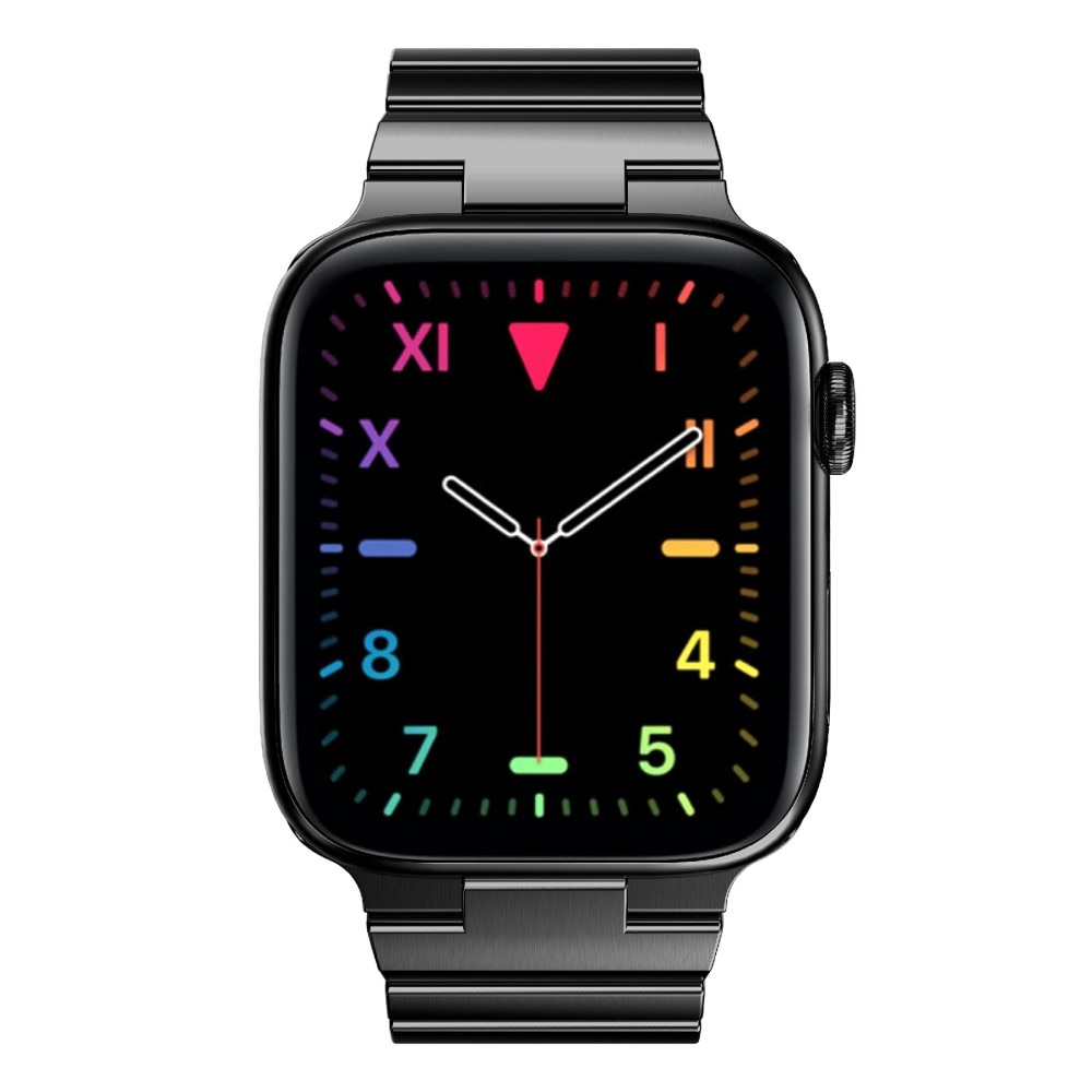 Bracelet mailllon Apple Watch 45mm Series 7, noir