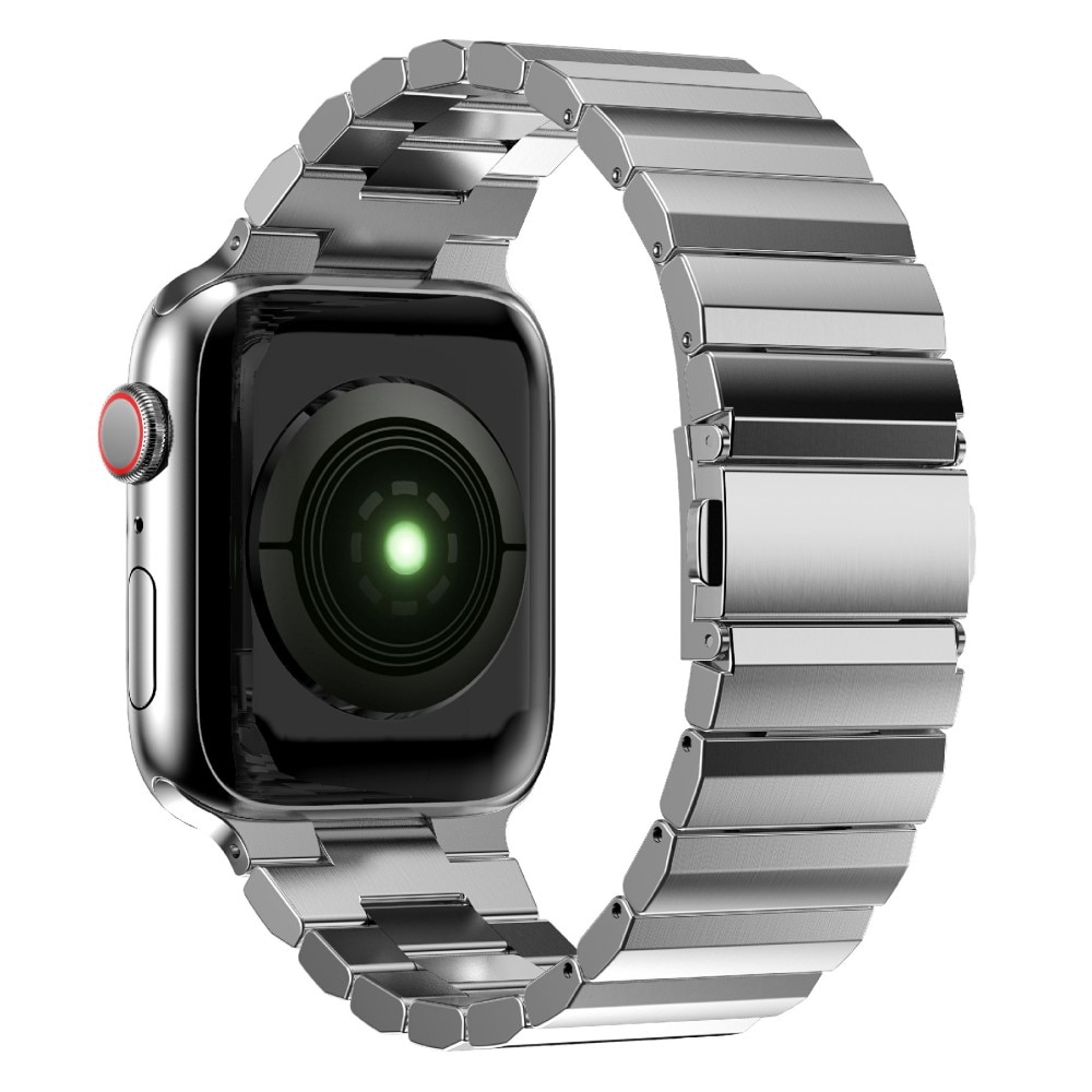 Bracelet mailllon Apple Watch 42/44/45 mm Argent