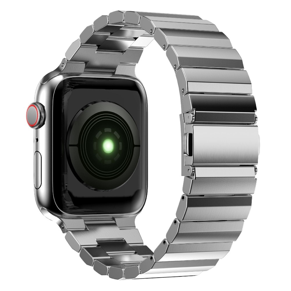 Bracelet mailllon Apple Watch 45mm Series 9, argent