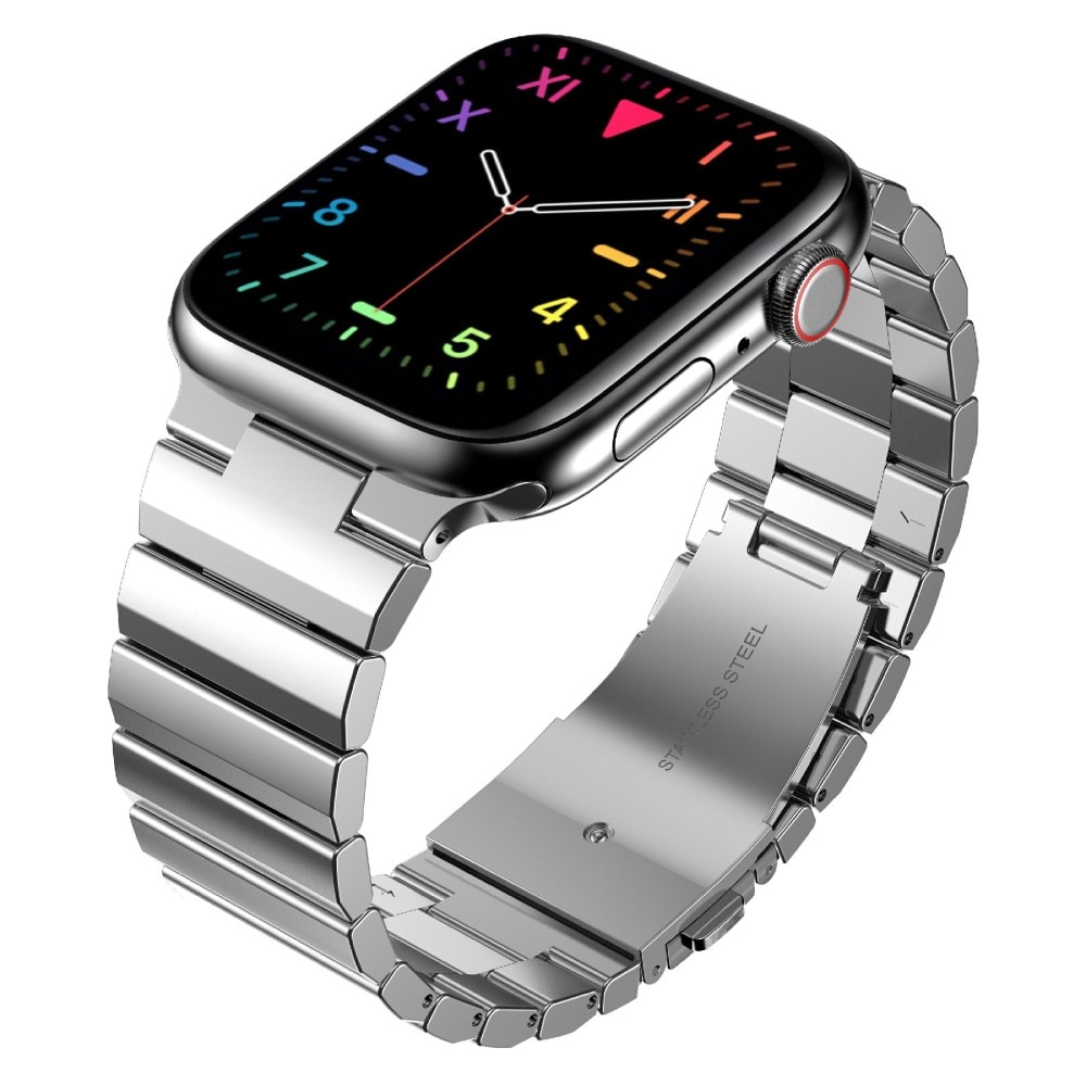 Bracelet mailllon Apple Watch 45mm Series 9, argent