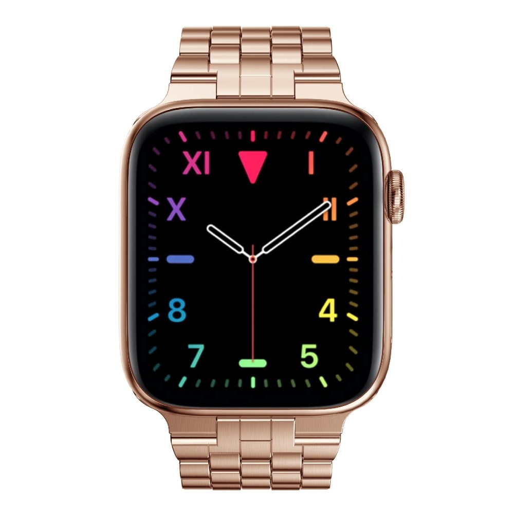 Bracelet en métal Business Apple Watch 45mm Series 8 Or rose