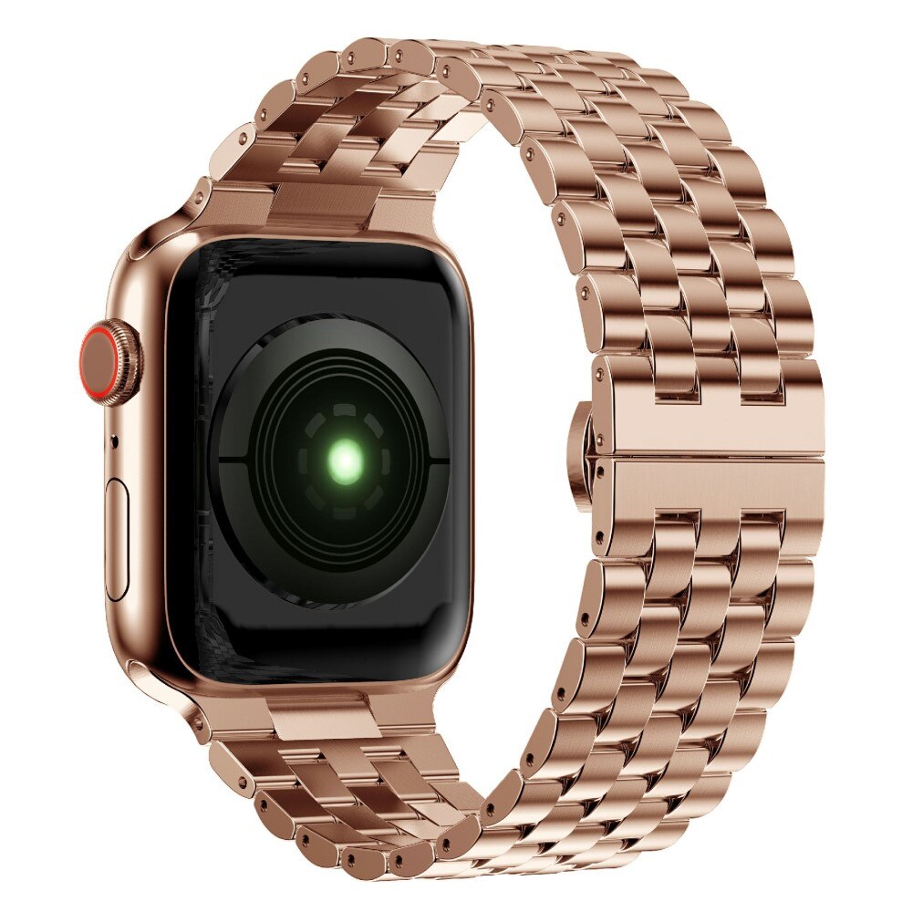 Bracelet en métal Business Apple Watch 41mm Series 8 Or rose